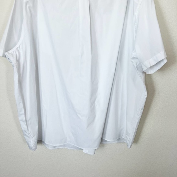 [Harbor Bay] HB White Short Sleeve Button Down Shirt Casual NWT Size 3XL - Picture 6 of 11